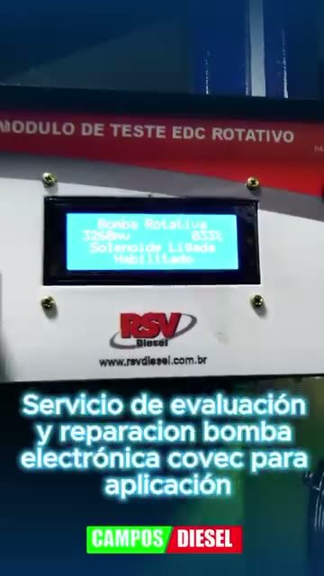 Banco de prueba de bomba inyectora